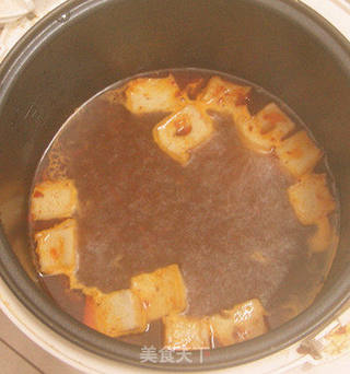 黔式辣味豆腐锅的做法步骤:4