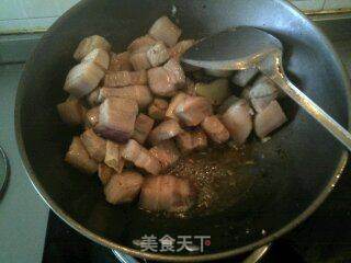 红烧肉炖粉条的做法步骤:7