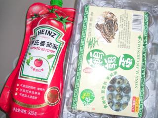 茄汁鹌鹑蛋的做法步骤：1