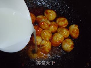 茄汁鹌鹑蛋的做法步骤：9