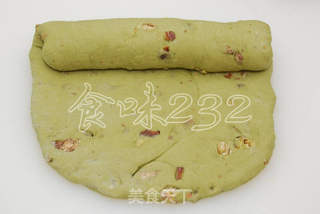 抹茶栗子吐司的做法步骤:12