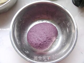 超详图解花卷做法——黑米双色花卷的做法步骤:3