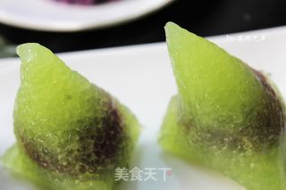 美轮美奂——紫薯水晶粽的做法步骤:16