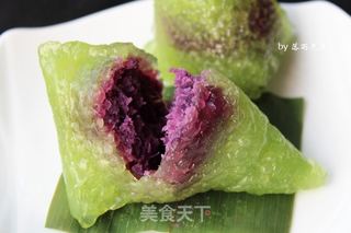美轮美奂——紫薯水晶粽的做法步骤:17