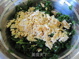 荠菜鸡蛋云吞的做法步骤:6
