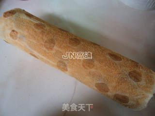 波点菠萝蛋糕卷的做法步骤:22