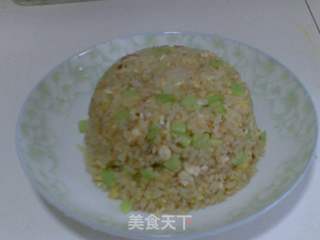翡翠黄金炒饭的做法步骤:10