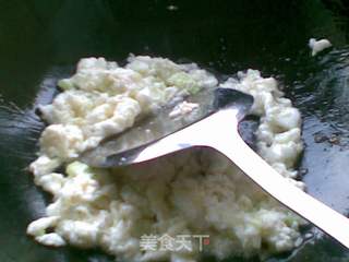 翡翠黄金炒饭的做法步骤:4