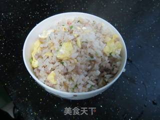 大厨的肉末鸡蛋炒饭（很简单、很美味）的做法步骤：6