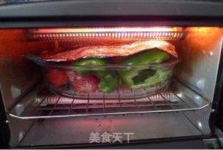 法餐头盘—烤彩椒沙拉的做法步骤:4