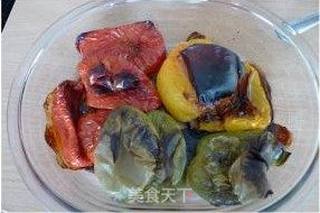 法餐头盘—烤彩椒沙拉的做法步骤:5