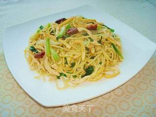 鸡肉炒黄面—新疆味道的做法步骤:7
