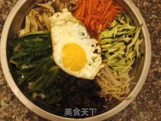 自制家庭版韩国拌饭的做法步骤:11