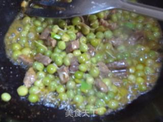 豌豆牛肉粒的做法步骤：7