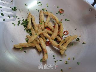 香酥椒盐鸡柳条【端午节的一道菜】的做法步骤：12