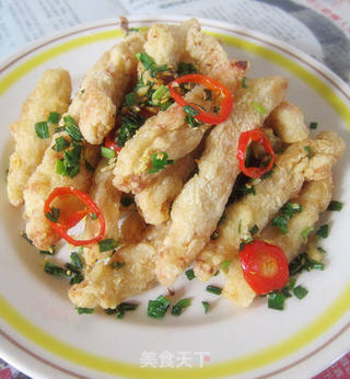 香酥椒盐鸡柳条【端午节的一道菜】的做法步骤:13