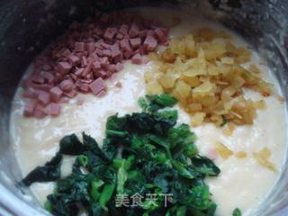 菠菜鸡蛋饼的做法步骤:5
