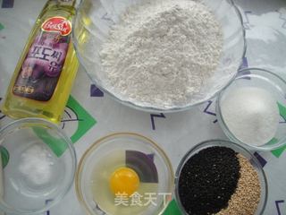 黑芝麻饼干的做法步骤：1