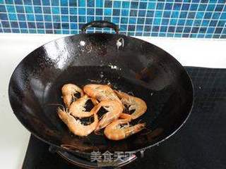 大虾白菜面片汤的做法步骤:4