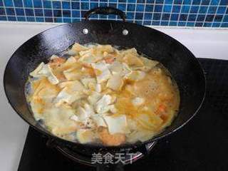 大虾白菜面片汤的做法步骤:8