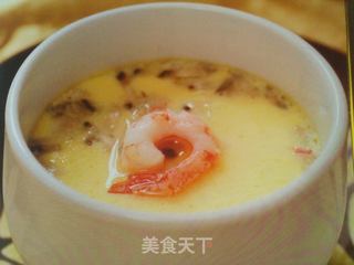虾仁蟹肉茶碗蒸的做法步骤:5