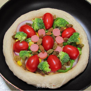 微波炉/平底锅做披萨PIZZA的做法步骤:4