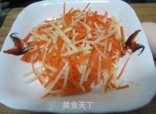 胡萝卜土豆丝鸡蛋煎饼的做法步骤:3
