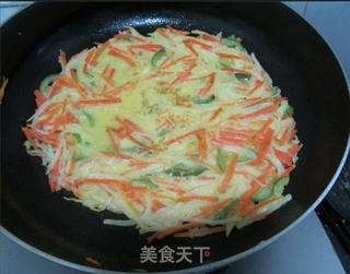 胡萝卜土豆丝鸡蛋煎饼的做法步骤:11