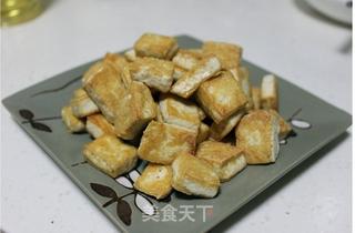 香煎老豆腐的做法步骤:4