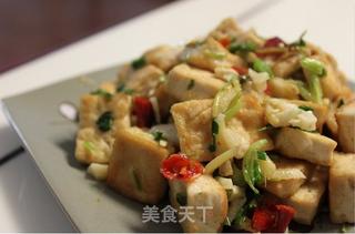 香煎老豆腐的做法步骤:9