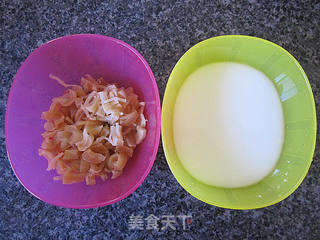 江瑶柱荠菜豆腐羹的做法步骤：1