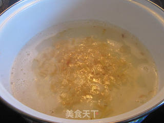 江瑶柱荠菜豆腐羹的做法步骤：5