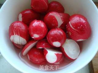 凉拌樱桃萝卜的做法步骤:6