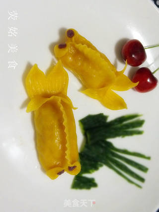 金鱼蒸饺的做法步骤:17