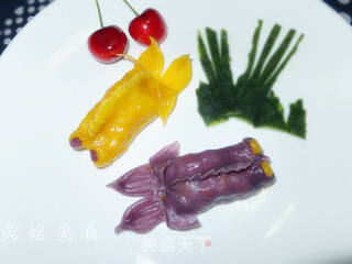金鱼蒸饺的做法步骤:15
