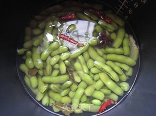 盐水毛豆的做法步骤:7