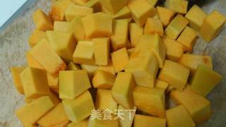 南瓜紫薯甜羹的做法步骤:2
