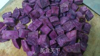 南瓜紫薯甜羹的做法步骤:3
