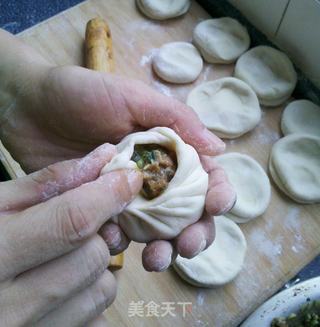 猪肉豇豆包子的做法步骤:7