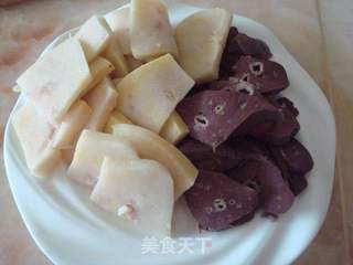 爆炒黑白羊肺——新疆味道的做法步骤:3