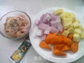 咖喱土豆鸡块的做法步骤:4
