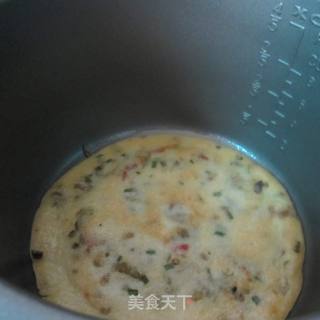 腌豆角煎饼的做法步骤：6