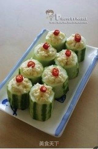 蒜蓉蒸丝瓜的做法步骤:3