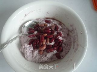 紫薯蜜豆发糕的做法步骤：3