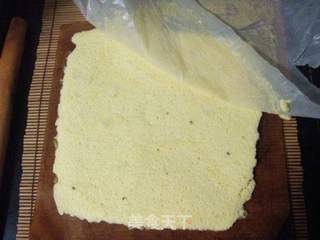 水滴状抹茶蛋糕卷的做法步骤:17