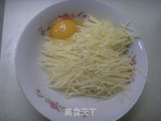土豆丝饼的做法步骤:3