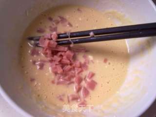 鸡蛋火腿饼的做法步骤:5