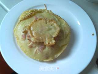 鸡蛋火腿饼的做法步骤:8