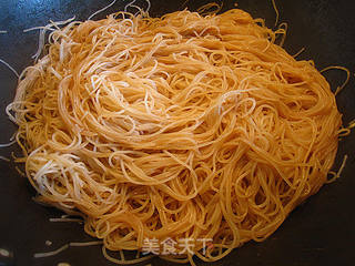 健康好吃素炒米粉的做法步骤：9