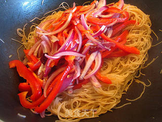 健康好吃素炒米粉的做法步骤：10